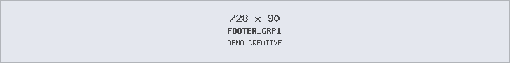 Demo creative for Footer banner (728x90)