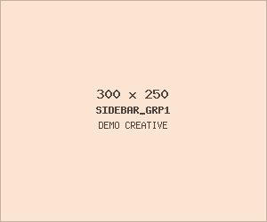 Demo creative for Sidebar rectangle (300x250)